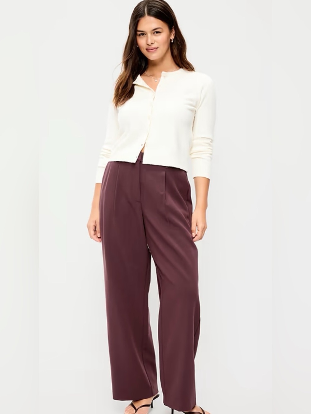 Old Navy Taylor Wide Leg Trouser Pants Sz M